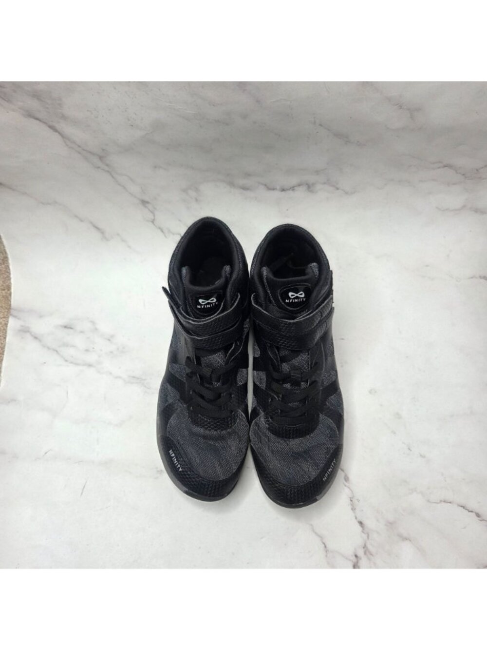 Nfinity Midnight Beast Mid-Top Cheer Shoes Black Women's 8.5 - Picture 3 of 10
